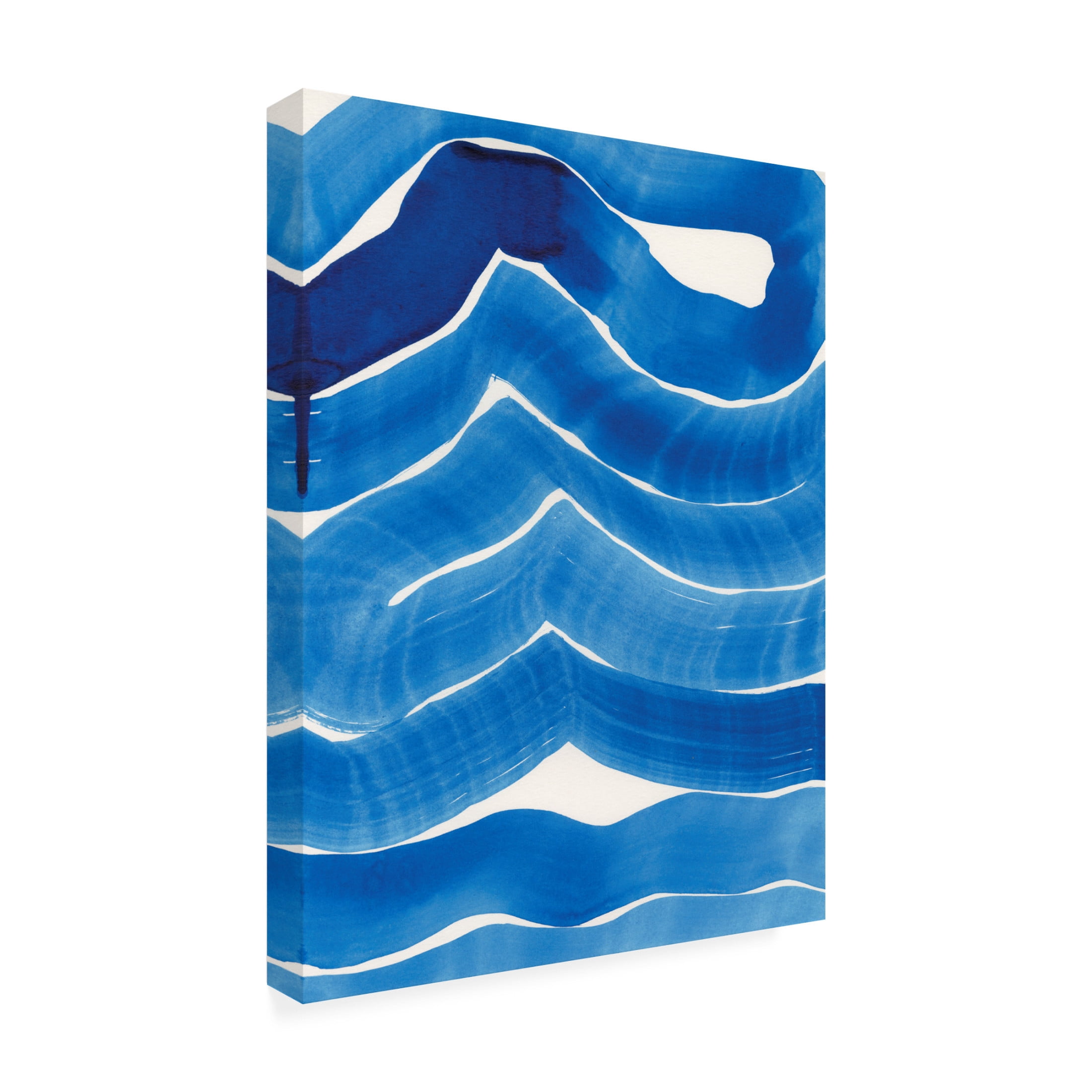 Trademark Fine Art Jodi Fuchs  Blue Wiggles I Canvas Wall Art