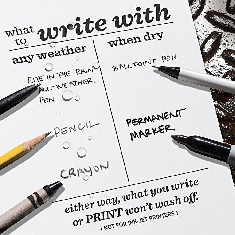 Rite in the Rain Laser Paper,8-1/2" x 11" Sheet Sz,PK50 8511-50
