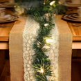thumbnail image 5 of 14.76FT Pre-lit Christmas Green Garland, Lighted Artificial Pine Garlands with Mini Lights, Light Up for Indoor Outdoor Gate Home Winter Holiday New Year Decorations, Multicolor Light, 5 of 5