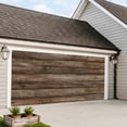 thumbnail image 4 of Old Wooden Board Garage Door Cover Banner 7 x 16 FT, Rustic Farmhouse Brown Wooden Plank Garage Door Curtains Backdrop with Grommets for Indoor Outdoor Wall Party Porch Yard Decorations Background, 4 of 9