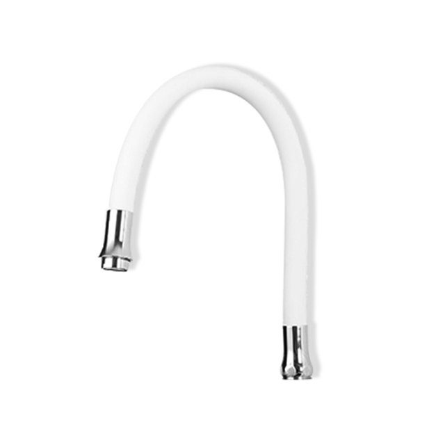 Bearachild Grifo para fregadero de cocina, Gel de sílice, rotación en cualquier dirección, mezclador de agua duradero en frío y caliente, equipo de Juegos de accesorios de baño blanco Bearachild HA012466-01B
