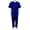 Navy, variant on Men's Twill Anti-Strip Overalls Jumpsuit with Back Zipper