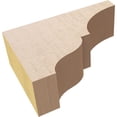 thumbnail image 6 of 2"W x 6"D x 4"H Classic Asheboro Rough Cedar Woodgrain TimberThane Corbel, Primed Tan, 6 of 6
