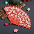thumbnail image 5 of Japanese Cherry Handheld Folding Fan Set for Decorative Dance Performance and Elegant Home, 5 of 5