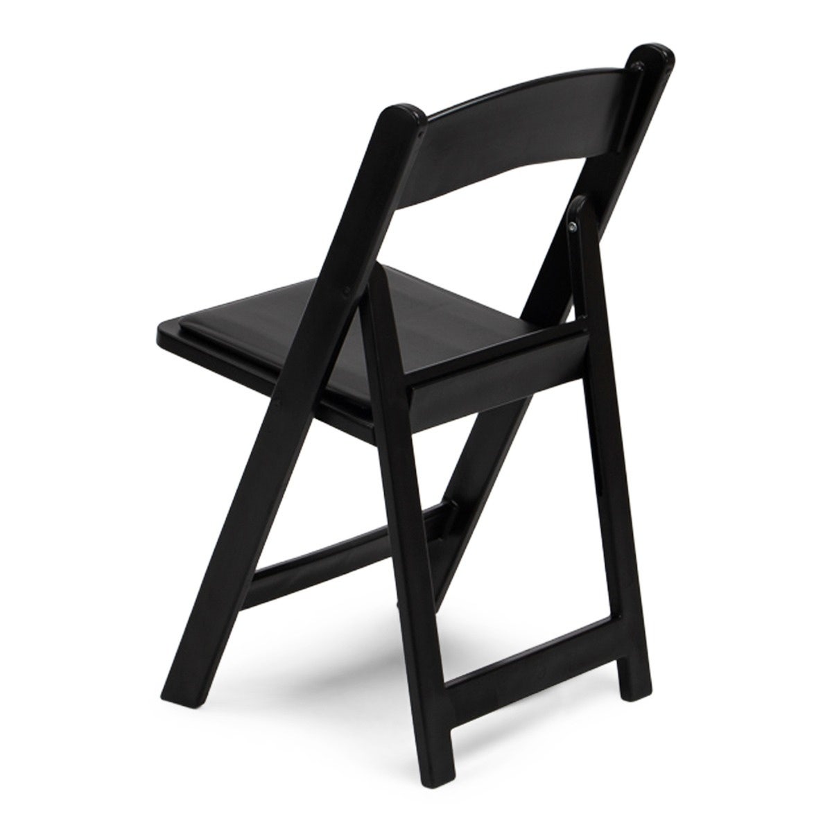 TitanPRO Black Resin Folding Chair - 4 Pack