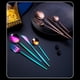thumbnail image 4 of Juego de vajilla de 24 piezas con caja de regalo Juego de cubiertos de cocina de acero inoxidable Cuchillo Tenedor Cuchara Cubiertos, 4 of 8