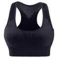 thumbnail image 4 of Ramiter Womens Lingeries Breathable Sports Bras Outdoor Women Seamless Padded Wire Free Yoga Bra for Sports Fitness Sleeping XL,Black, 4 of 4