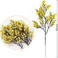 thumbnail image 7 of Viworld 12 Pcs Babys Breath Artificial Flowers Gypsophila Bouquets Bulk Real Touch Fake Silk Flowers for Home Halloween Wedding DIY Floral Arrangement Table Centerpiece Festival Decoration (Yellow), 7 of 7