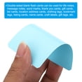 thumbnail image 4 of Uxcell 3.5" x 2" Blank Paper Business Cards, 180 Pack Small Index Flash Cards Words Message Note Card, Blue, 4 of 6