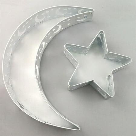 

Metal Muslim Eid Mubarak Ramadan Table Decor Dessert Pastry Party Serving Tray