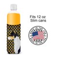 thumbnail image 4 of Basenji Candy Corn Halloween Portrait Ultra Hugger for slim cans, 4 of 6