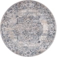 thumbnail image 2 of Rugs.com Oregon Collection Rug – 3 Ft Round Gray Low-Pile Rug Perfect For Kitchens, Dining Rooms, 2 of 8