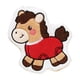 thumbnail image 2 of Toalla de mano del Año del Caballo | Vellón de Coral de Peluche Absorbente | Rojo suave, gris, marrón | Toalla colgante de cocina y baño de 9x8 pulgadas | Secado rápido, sin pelusa, duradero, 2 of 6