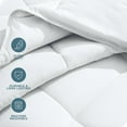 thumbnail image 4 of Bare Home Ultra-Soft 1800 Collection Down Alternative Comforter Duvet Insert - Twin/Twin-XL, White, 4 of 8