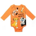 thumbnail image 5 of Disney Lion King Simba Timon Pumbaa 5 Pack Bodysuits Newborn to Infant, 5 of 5