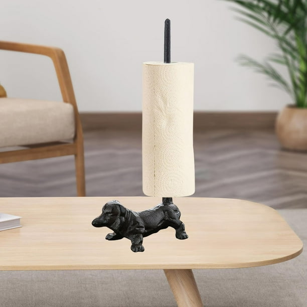 Soporte decorativo para toallas de papel, soporte para papel higiénico, portarrollos de papel de cocina independiente rústico para regalo de boda, BLESIY Portarrollos de papel