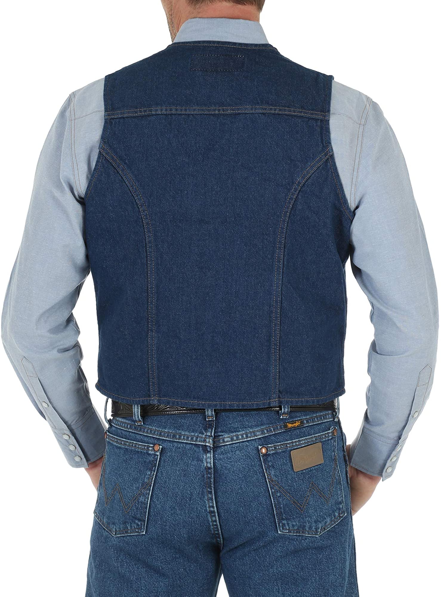 Wrangler Mens Unlined Denim Vest 