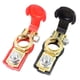 thumbnail image 2 of 4 terminales universales de cable de batería negativos y positivos, conectores de terminales de batería de coche de placa de cobre de liberación rápida, 2 of 4