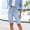 *Sky Blue, variant on ClodeEU Women's Solid Color Stretch Waist Denim Shorts with Pockets ,Casual Jean Shorts Sky Blue,Womens Plus XL