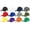 Assorted Color 2, variant on Gelante Adult Plain Baseball Hat Cap Adjustable Back Strap 12 Pack-White