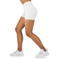 thumbnail image 6 of Gilbin Ultra Soft High Waist Yoga Stretch Mini-Bike Shorts for Women-Many Colors-One Size & Plus Size (White 3X-5X), 6 of 7