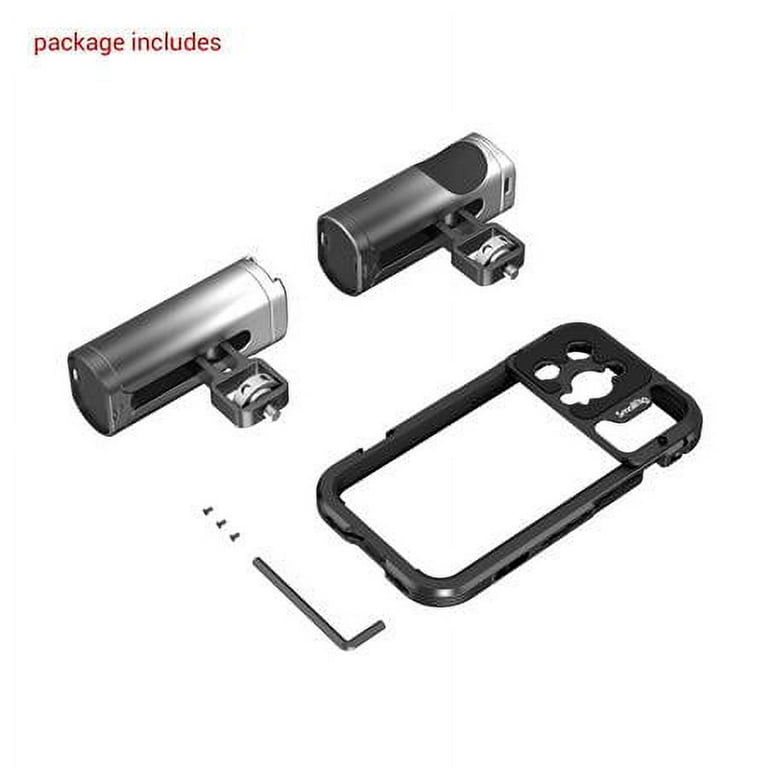 Dual Handheld Mobile Video Cage Kit for Apple iPhone 14 Pro Dual Handheld Mobile Video Cage Kit for Apple iPhone 14 Pro