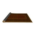thumbnail image 2 of Ahgly Company Indoor Round Abstract Yellow Contemporary Area Rugs, 6' Round, 2 of 4