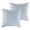 Green, variant on Levtex Home Martha Stripe Light Grey Euro Sham - Set of 2 (26x26in) - No Insert - Light Grey - Stripe - Cotton Euro Sham - Scalloped Edge