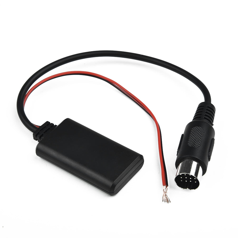 Plug and Play. Happyshopping Double Wire Spring Pipe clamp Car Wireless Bluetooth Module AUX Audio Adapter Cable for Kenwood 13-pin CD Host Easy to Install