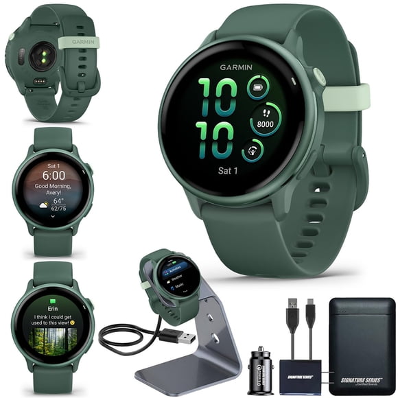 Reloj inteligente Garmin vivoactive 6 GPS con pantalla AMOLED - verde