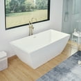 thumbnail image 6 of Vanity Art 59" X 30" Acrylic Freestanding Bathtub, 6 of 8