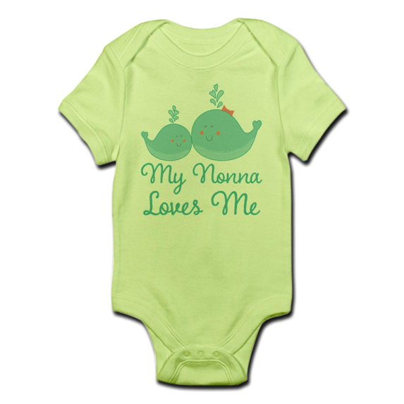 CafePress - My Nonna Loves Me Infant Bodysuit - Baby Light Bodysuit