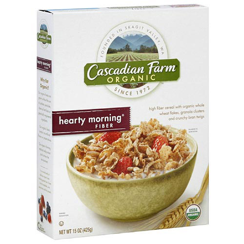 Cascadian Farm Hearty Morning Fiber Cereal, 15 oz (Pack of 6) - Walmart.com