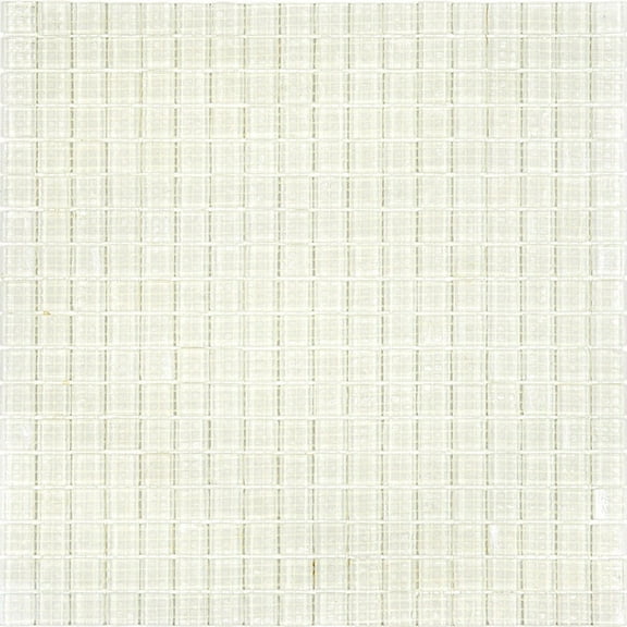 Apollo Tile Skosh 11.6 in. x 11.6 in. Glossy Cotton White Glass Mosaic Wall and Floor Tile (18.69 sq. ft./case) (20-pack)