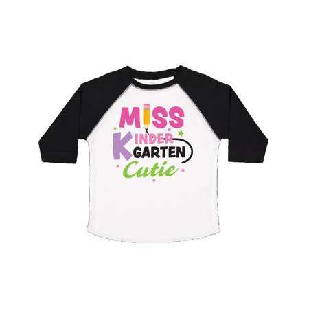 

Inktastic Miss Kindergarten Cutie with Pencil and Stars Gift Toddler Toddler Girl T-Shirt