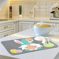 thumbnail image 3 of Thanksgiving Fall Pumpkins Dish Drying Mat for Kitchen Counter In Reversible Tableware Pad Dish Drainer Rack Mats Fast Absorbent Kitchen Accessories for Countertop Sink, 3 of 4
