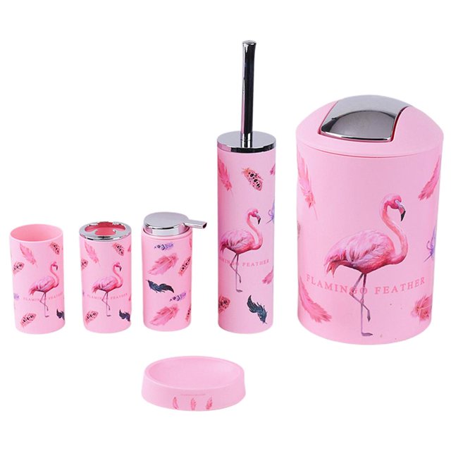 Juego de accesorios de baño de lujo de 6 piezas Juego de baño Almacenamiento de baño ( de jabón, portacepillos de , vaso, jabonera, Baoblaze Dispensador de encimera de baño