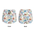 thumbnail image 5 of Picia Summer Stamp Pattern Women's 2 in 1 Athletic Running Shorts High Waisted Workout Casual Gym Sweat Shorts with Comfy Liner Zipper Pockets-X-Large, 5 of 9