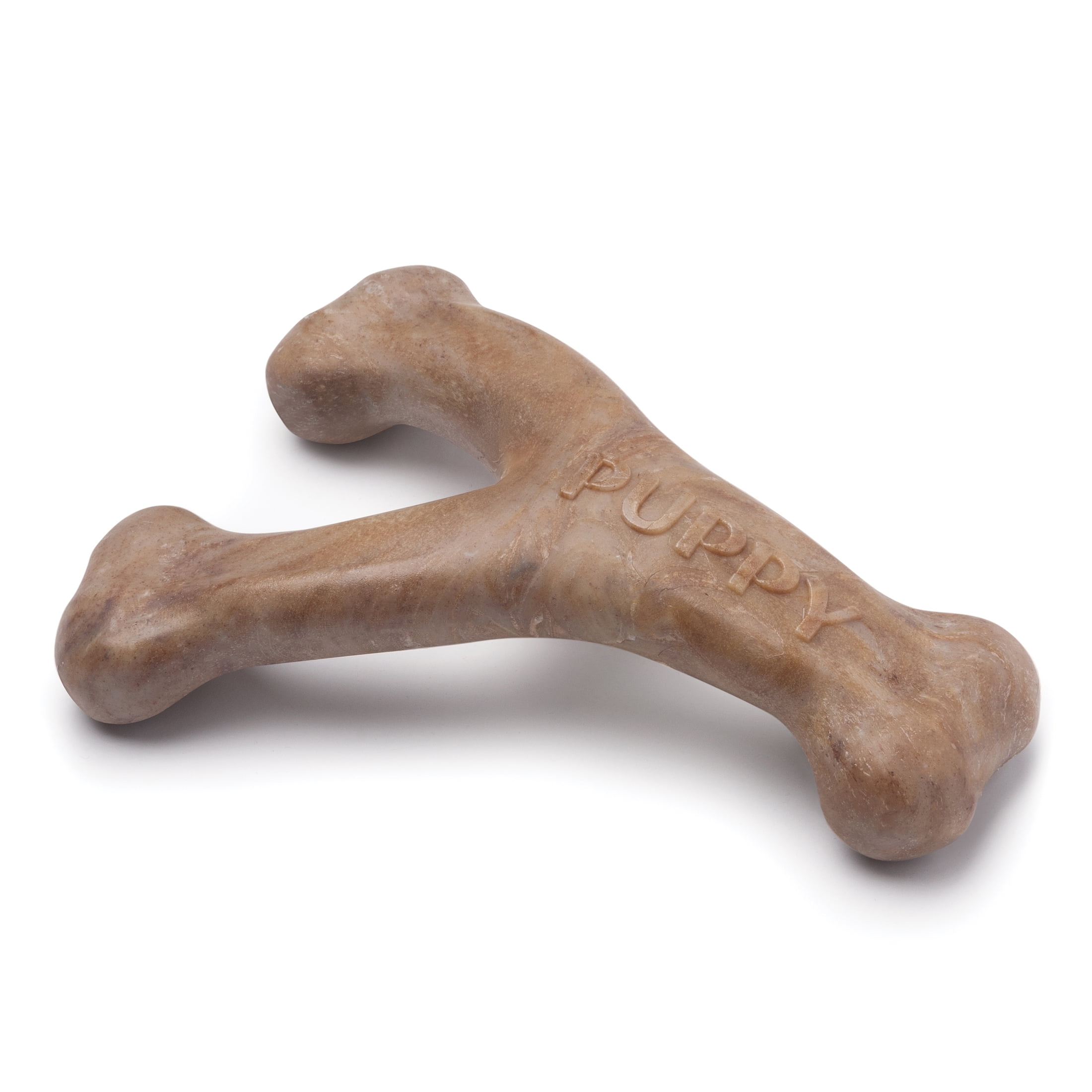 Small Benebone Puppy Wishbone Dog Chew Toy Real Bacon