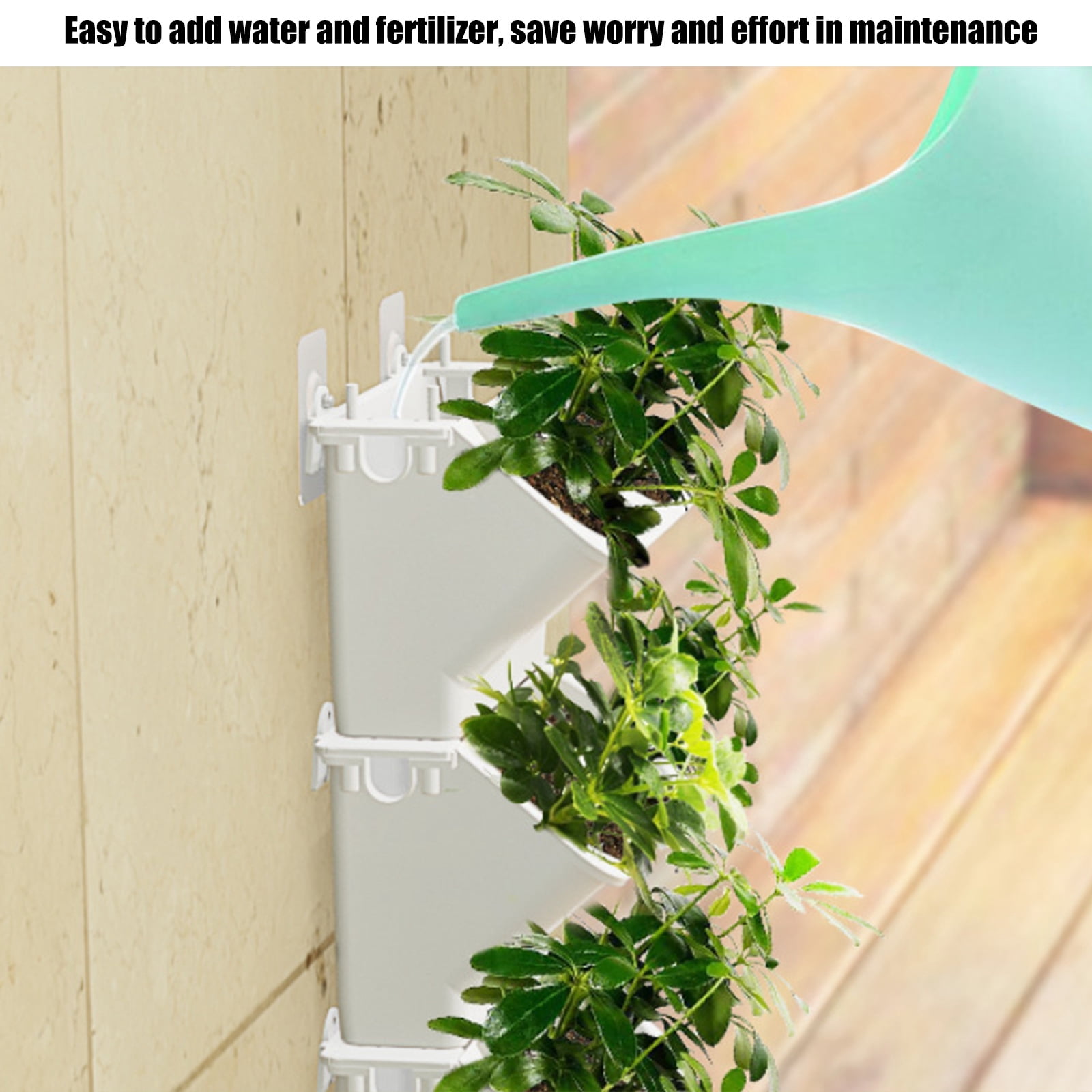 Creative SelfWatering Wall Planter for Small Spaces and Balcony Gardening Effective Planting Pots for Balcony