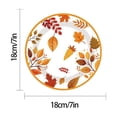 thumbnail image 3 of Tuvgenk Disposable Paper Plates 7 Inch 20 Count with Autumn Thanksgiving Print, Fall Harvest Tableware for Holiday Dinners and Party Gatherings, 3 of 6