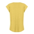 thumbnail image 5 of Qwertyu Tank Top for Women Solid Color V Neck Sleeveless Causal Sexy Shirts Hawaiian Beach Holiday Sports Workout Running Tees Summer Basic Tops Yellow S, 5 of 6