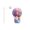 #LLNew--C, variant on Santa Riding Hot Air Balloon Christmas Tree Ornament 2D Acrylic Keychain Pendant