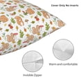 thumbnail image 3 of Pofeuu Squirrel And Mushroom Print Double-sided plush pillowcase Square Throw Pillow Covers Pillows Cover for Living Room Bedroom Sofa Couch Cushion Cover（No pillow core）-24"x24", 3 of 7