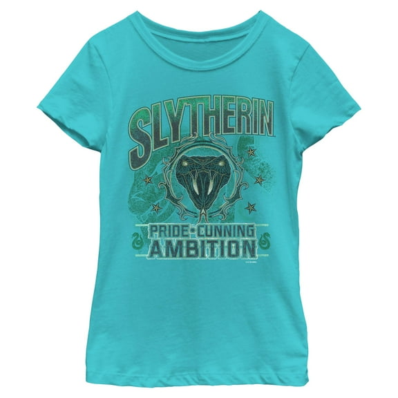 Girls Harry Potter Slytherin Pride and Ambition T Shirt