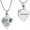 Customize, variant on Birthstone Pet Cremation Jewelry for Ashes Pendant Paw Print Pet Heart Urn Necklace Memorial Keepsake Jewelry for Pet/Dog's/Cat's Ashes
