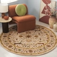 thumbnail image 2 of SAFAVIEH Antiquity Toireasa Oriental Wool Area Rug, Ivory, 3'6" x 3'6" Round, 2 of 11