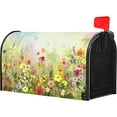 thumbnail image 3 of Spring Magnetic Mailbox Covers Flower Mailbox Covers Magnetic Standard Size 25.5" X 21" Butterfly Floral Mailbox Wraps Post Letter Box Cover Decor for Outside Garden Yard Farmhouse Home, 3 of 6