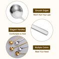 thumbnail image 3 of Unique Bargains 8Pack 7' Stainless Steel Long Handle Teaspoon Coffee Spoon for Stirring, Silver, 3 of 4