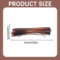 thumbnail image 3 of CozeLy Hair Barrettes for Women 4PCS Small Hair Clips for Women Flat Tortoise French Barrette Clips 2.56 Inch Curved Glossy Thin Hair Accessories Set, 3 of 8